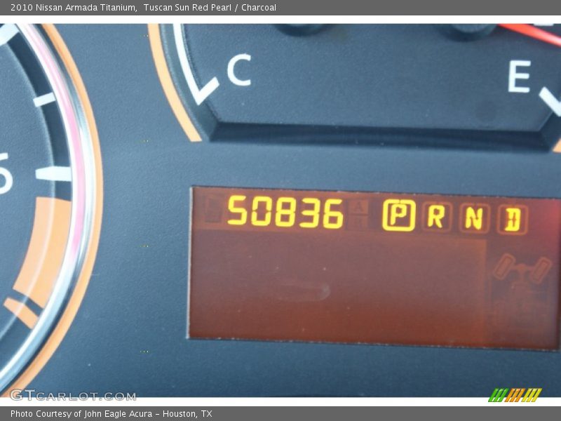 Tuscan Sun Red Pearl / Charcoal 2010 Nissan Armada Titanium