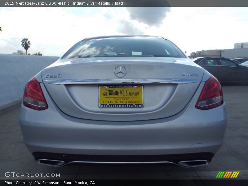Iridium Silver Metallic / Black 2015 Mercedes-Benz C 300 4Matic