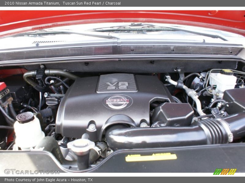 Tuscan Sun Red Pearl / Charcoal 2010 Nissan Armada Titanium