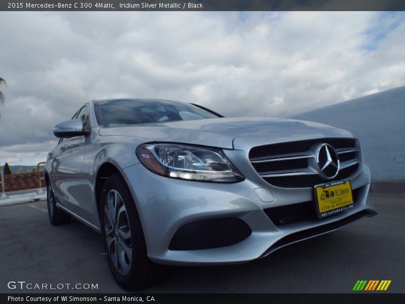 Iridium Silver Metallic / Black 2015 Mercedes-Benz C 300 4Matic