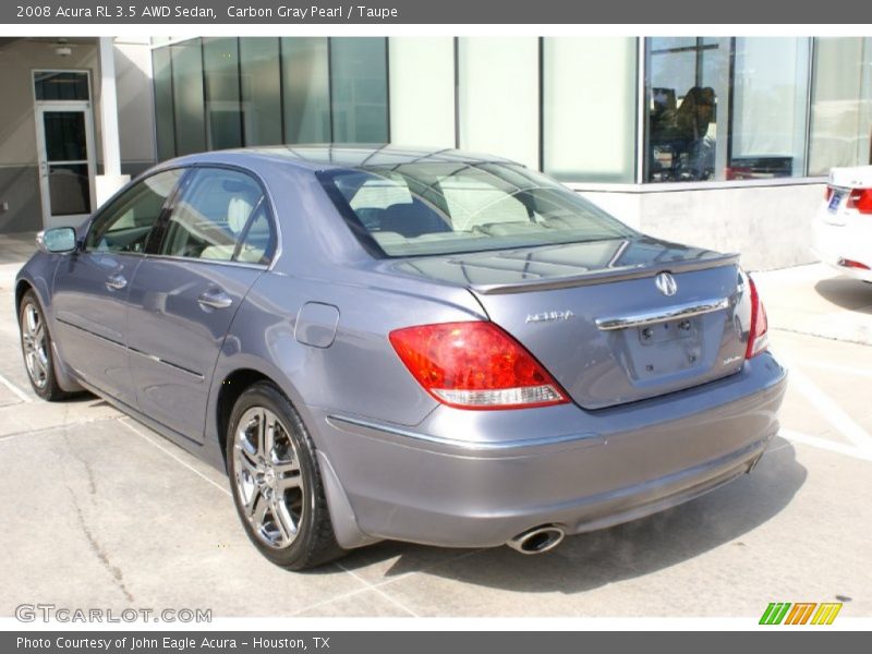 Carbon Gray Pearl / Taupe 2008 Acura RL 3.5 AWD Sedan