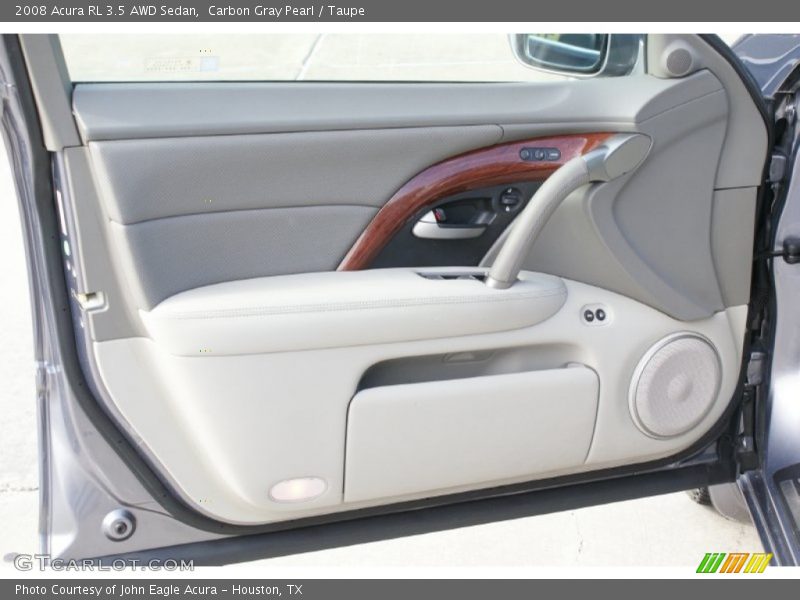 Carbon Gray Pearl / Taupe 2008 Acura RL 3.5 AWD Sedan