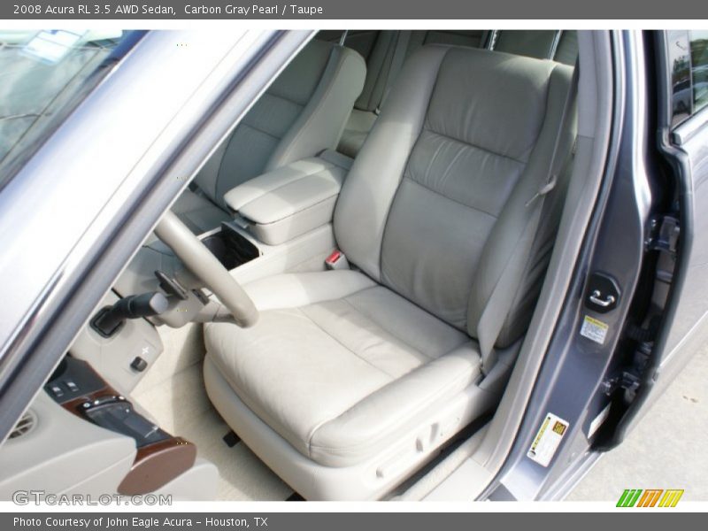 Carbon Gray Pearl / Taupe 2008 Acura RL 3.5 AWD Sedan