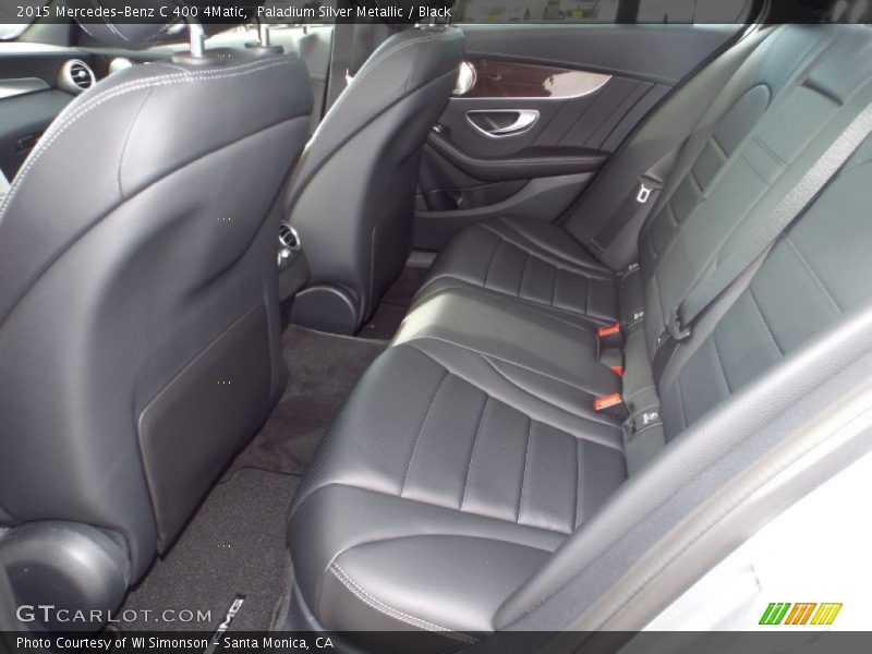 Paladium Silver Metallic / Black 2015 Mercedes-Benz C 400 4Matic