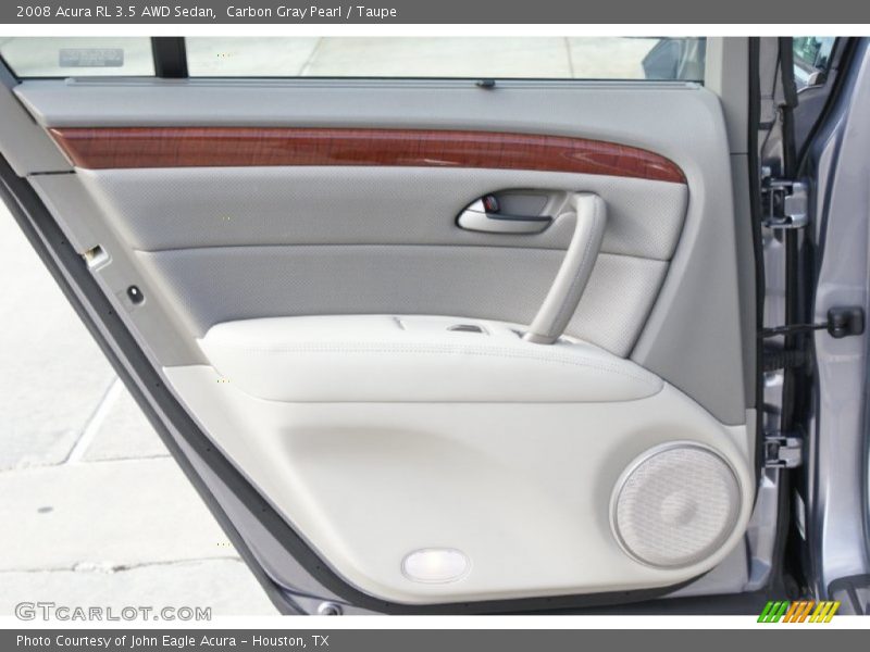 Carbon Gray Pearl / Taupe 2008 Acura RL 3.5 AWD Sedan