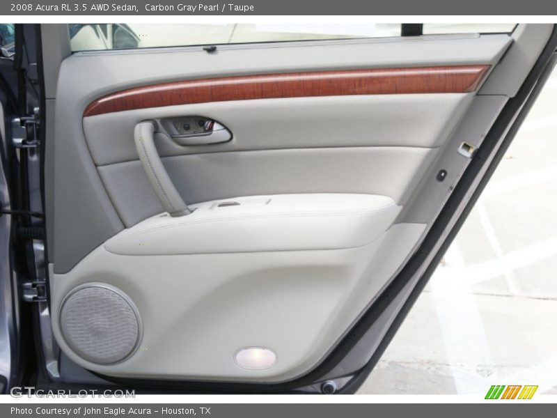Carbon Gray Pearl / Taupe 2008 Acura RL 3.5 AWD Sedan