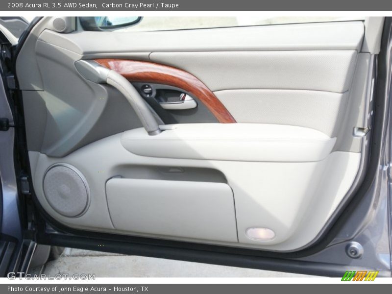 Carbon Gray Pearl / Taupe 2008 Acura RL 3.5 AWD Sedan