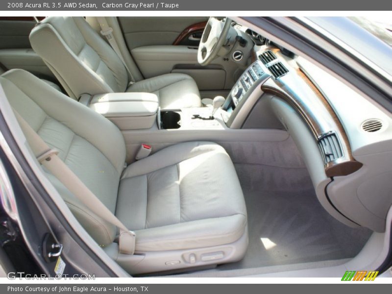 Carbon Gray Pearl / Taupe 2008 Acura RL 3.5 AWD Sedan