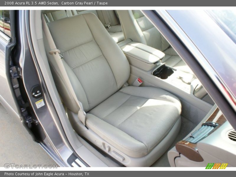 Carbon Gray Pearl / Taupe 2008 Acura RL 3.5 AWD Sedan
