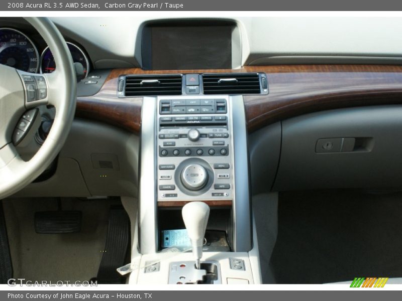 Carbon Gray Pearl / Taupe 2008 Acura RL 3.5 AWD Sedan