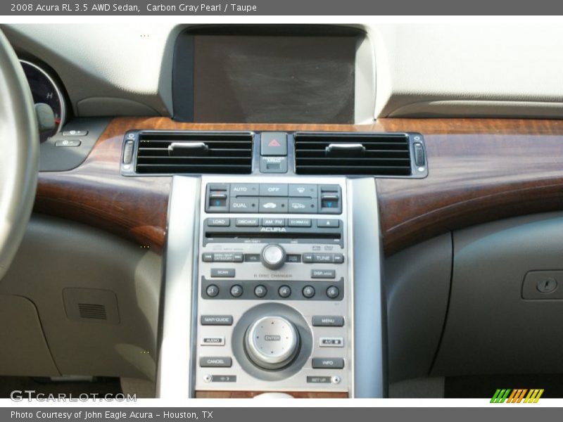 Carbon Gray Pearl / Taupe 2008 Acura RL 3.5 AWD Sedan