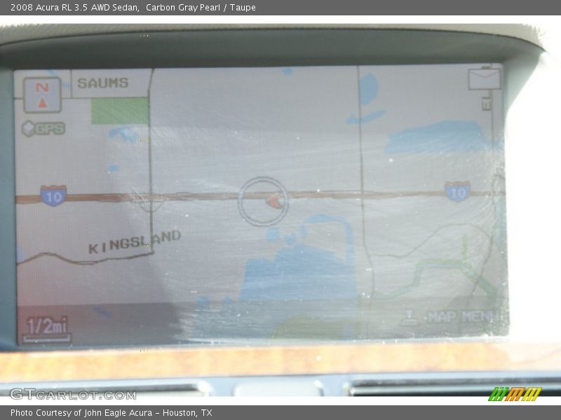 Carbon Gray Pearl / Taupe 2008 Acura RL 3.5 AWD Sedan
