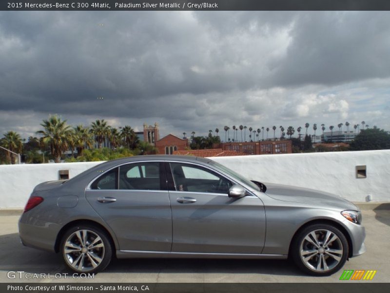 Paladium Silver Metallic / Grey/Black 2015 Mercedes-Benz C 300 4Matic