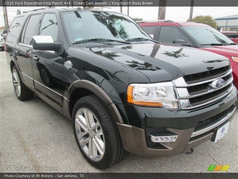 Green Gem Metallic / King Ranch Mesa Brown 2015 Ford Expedition King Ranch 4x4