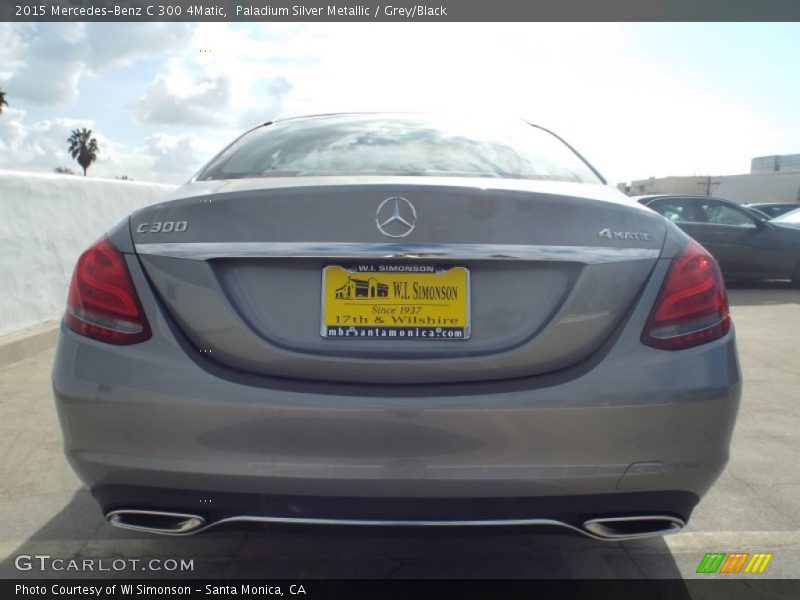 Paladium Silver Metallic / Grey/Black 2015 Mercedes-Benz C 300 4Matic