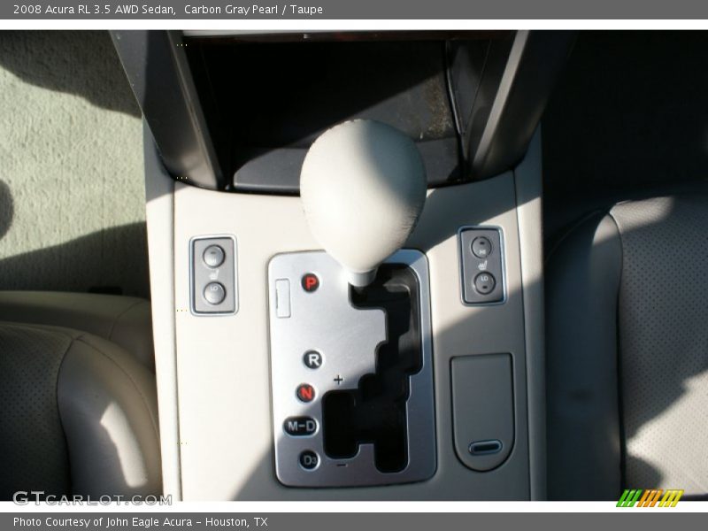 Carbon Gray Pearl / Taupe 2008 Acura RL 3.5 AWD Sedan