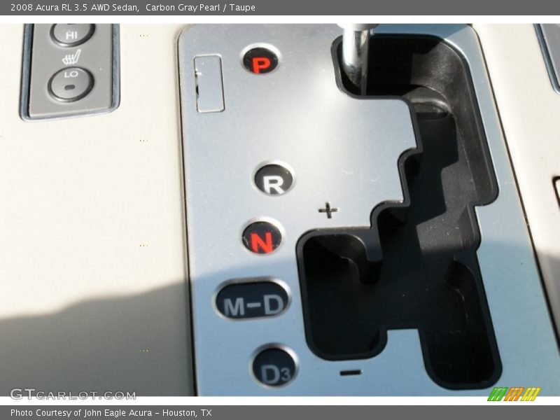 Carbon Gray Pearl / Taupe 2008 Acura RL 3.5 AWD Sedan