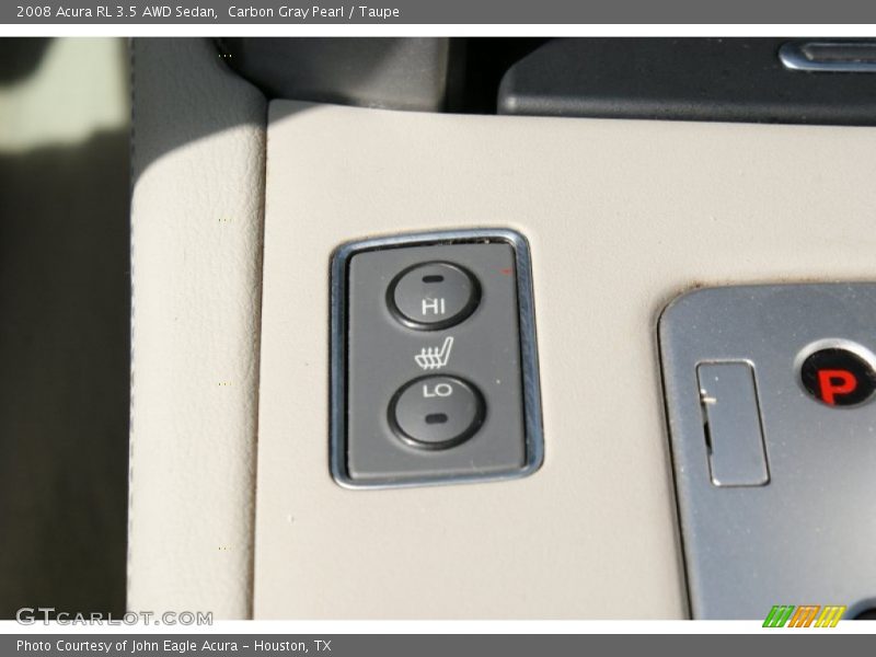 Carbon Gray Pearl / Taupe 2008 Acura RL 3.5 AWD Sedan