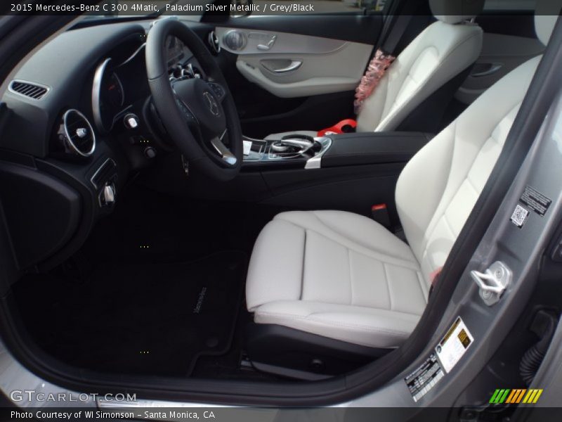 Paladium Silver Metallic / Grey/Black 2015 Mercedes-Benz C 300 4Matic