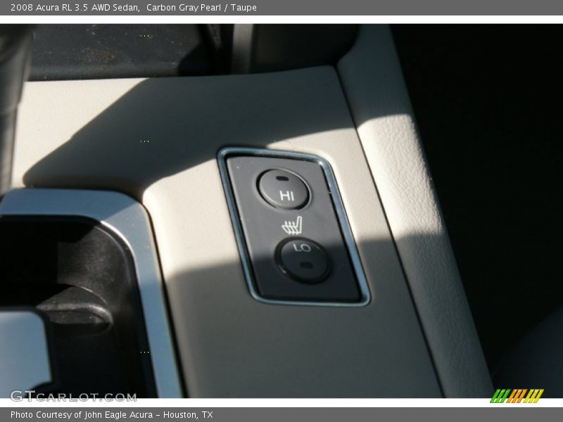 Carbon Gray Pearl / Taupe 2008 Acura RL 3.5 AWD Sedan