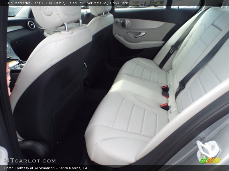 Paladium Silver Metallic / Grey/Black 2015 Mercedes-Benz C 300 4Matic