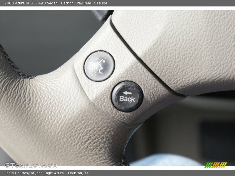 Carbon Gray Pearl / Taupe 2008 Acura RL 3.5 AWD Sedan