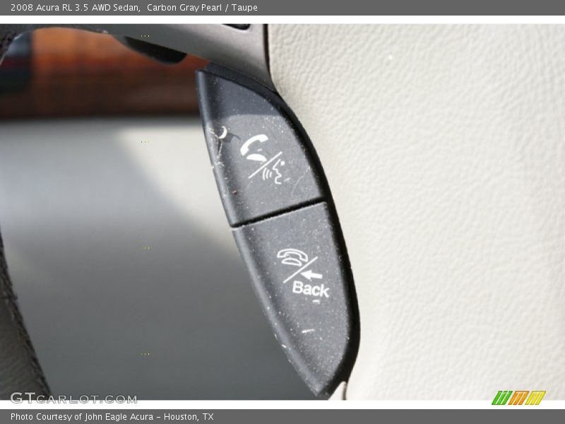 Carbon Gray Pearl / Taupe 2008 Acura RL 3.5 AWD Sedan