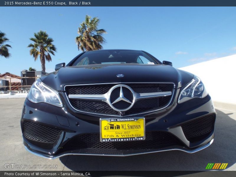 Black / Black 2015 Mercedes-Benz E 550 Coupe