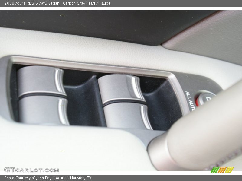 Carbon Gray Pearl / Taupe 2008 Acura RL 3.5 AWD Sedan