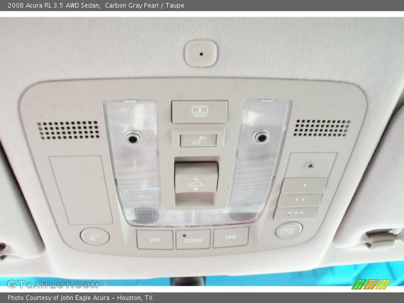 Carbon Gray Pearl / Taupe 2008 Acura RL 3.5 AWD Sedan
