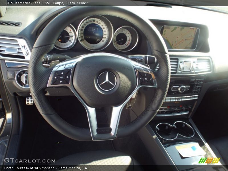 Black / Black 2015 Mercedes-Benz E 550 Coupe