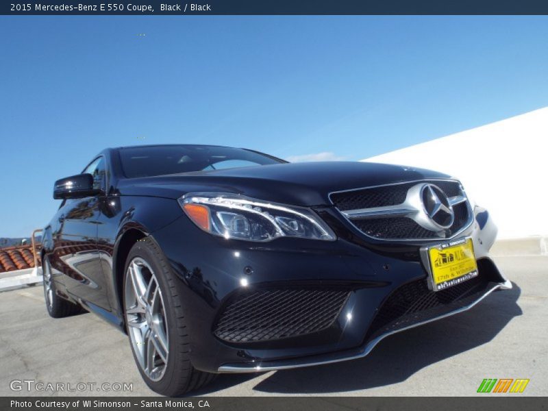 Black / Black 2015 Mercedes-Benz E 550 Coupe