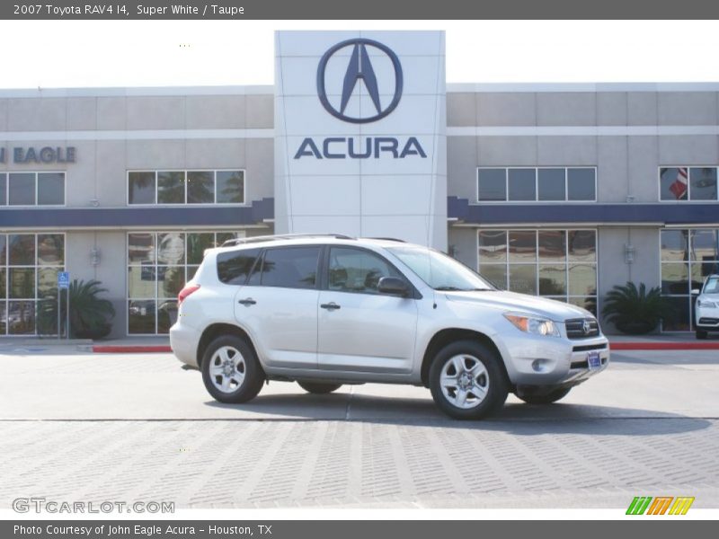 Super White / Taupe 2007 Toyota RAV4 I4