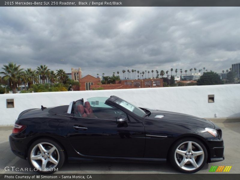 Black / Bengal Red/Black 2015 Mercedes-Benz SLK 250 Roadster