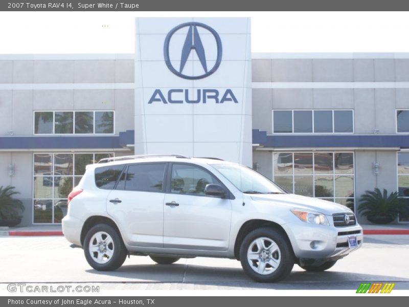 Super White / Taupe 2007 Toyota RAV4 I4