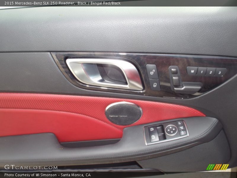 Black / Bengal Red/Black 2015 Mercedes-Benz SLK 250 Roadster