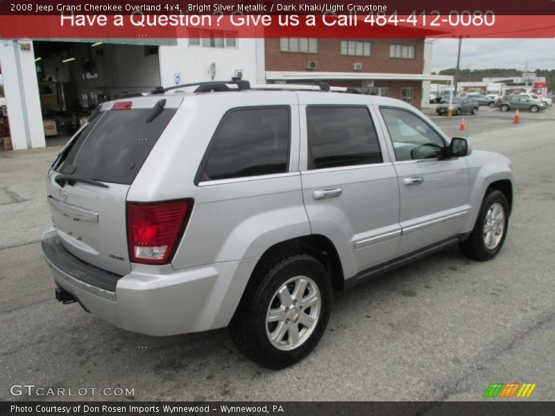 Bright Silver Metallic / Dark Khaki/Light Graystone 2008 Jeep Grand Cherokee Overland 4x4