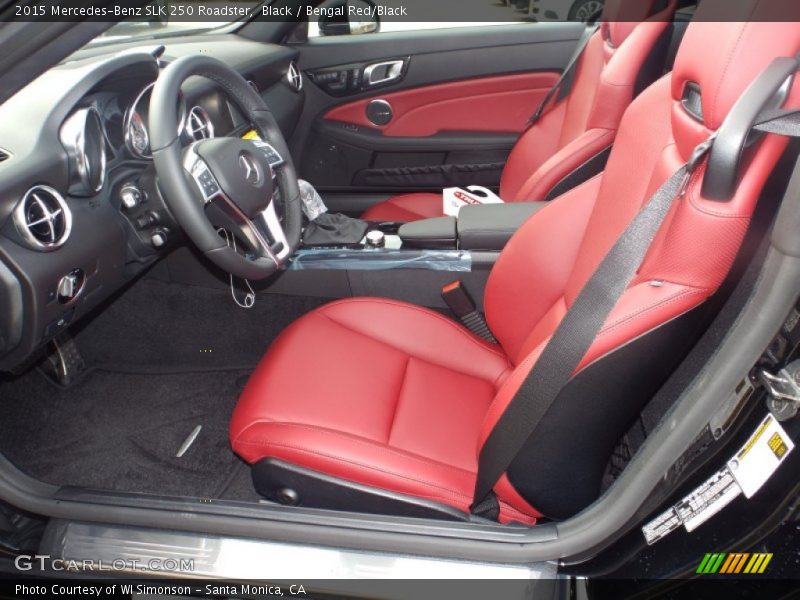 Black / Bengal Red/Black 2015 Mercedes-Benz SLK 250 Roadster