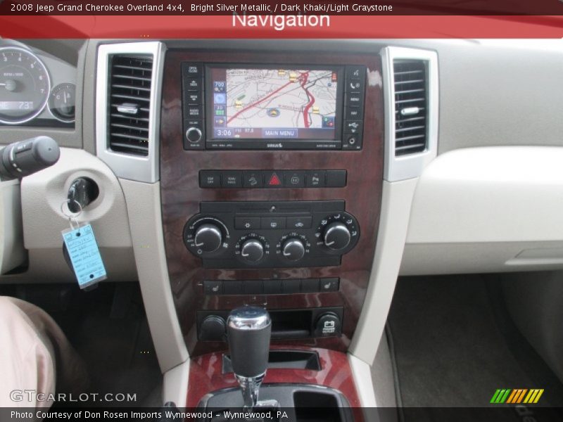 Bright Silver Metallic / Dark Khaki/Light Graystone 2008 Jeep Grand Cherokee Overland 4x4