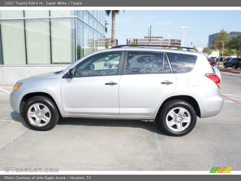 Super White / Taupe 2007 Toyota RAV4 I4
