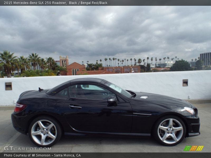 Black / Bengal Red/Black 2015 Mercedes-Benz SLK 250 Roadster