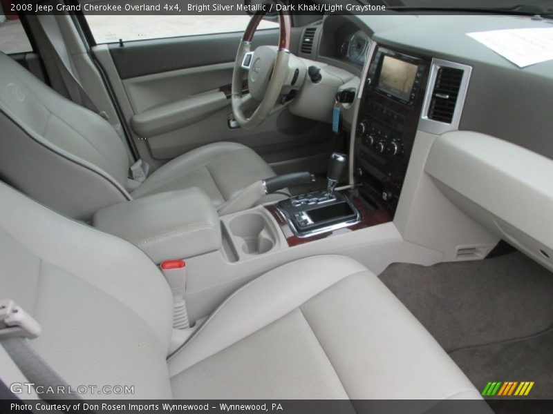 Bright Silver Metallic / Dark Khaki/Light Graystone 2008 Jeep Grand Cherokee Overland 4x4
