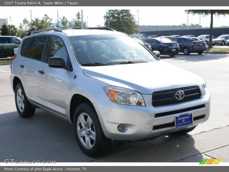 Super White / Taupe 2007 Toyota RAV4 I4