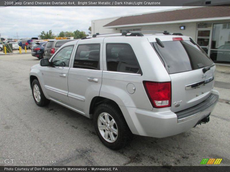 Bright Silver Metallic / Dark Khaki/Light Graystone 2008 Jeep Grand Cherokee Overland 4x4