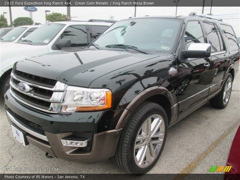 Green Gem Metallic / King Ranch Mesa Brown 2015 Ford Expedition King Ranch 4x4