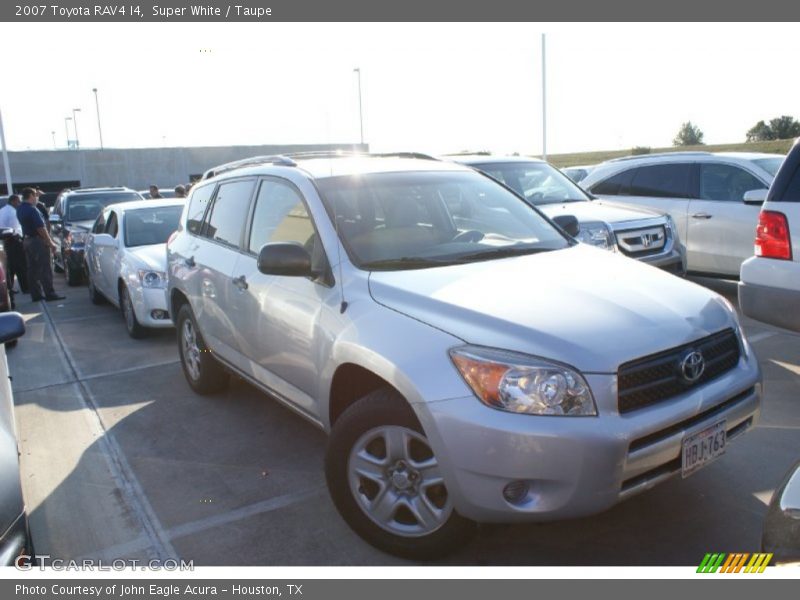 Super White / Taupe 2007 Toyota RAV4 I4