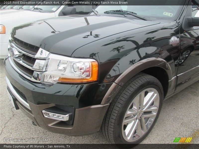 Green Gem Metallic / King Ranch Mesa Brown 2015 Ford Expedition King Ranch 4x4