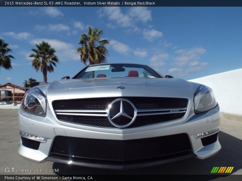 Iridium Silver Metallic / Bengal Red/Black 2015 Mercedes-Benz SL 63 AMG Roadster