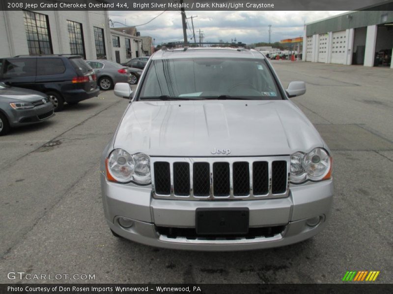 Bright Silver Metallic / Dark Khaki/Light Graystone 2008 Jeep Grand Cherokee Overland 4x4