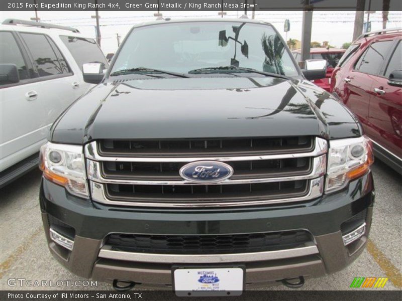 Green Gem Metallic / King Ranch Mesa Brown 2015 Ford Expedition King Ranch 4x4